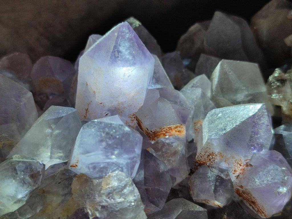 Natural Jacaranda Amethyst Crystal Clusters x 2 From Mumbwa, Zambia - Toprock Gemstones and Minerals 