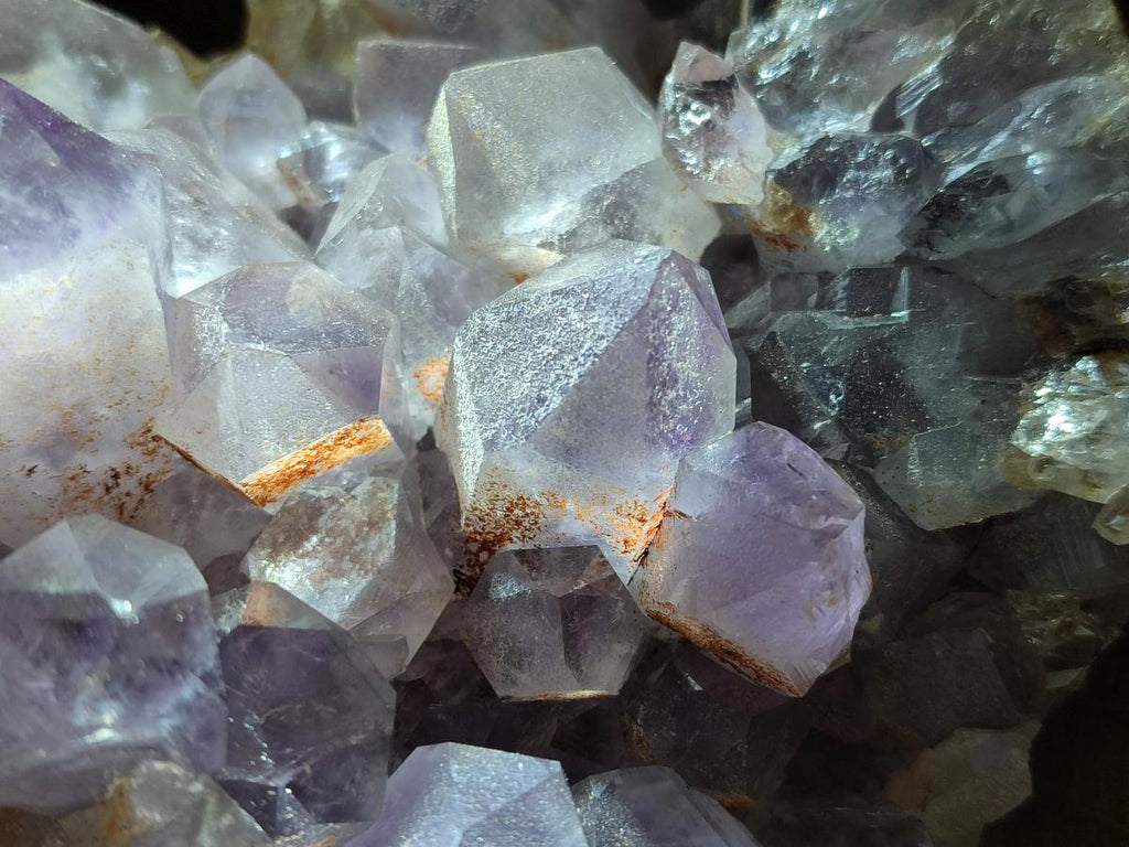 Natural Jacaranda Amethyst Crystal Clusters x 2 From Mumbwa, Zambia - Toprock Gemstones and Minerals 