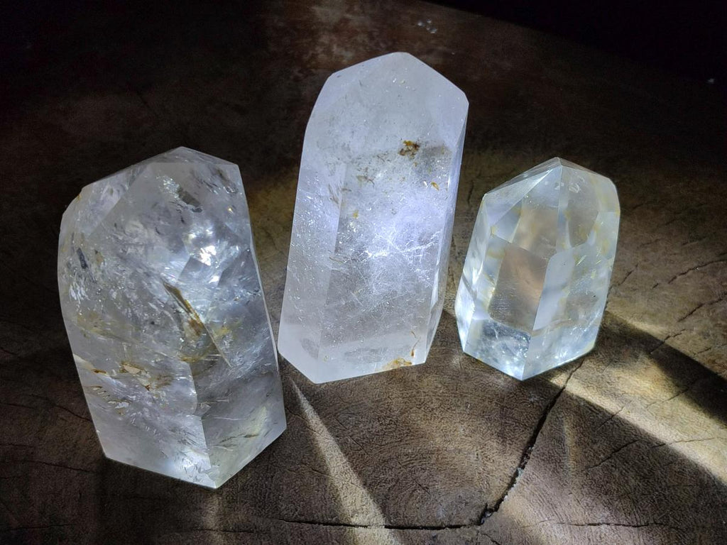 Polished Clear Quartz Display Crystals x 4 From Madagascar - Toprock Gemstones and Minerals 