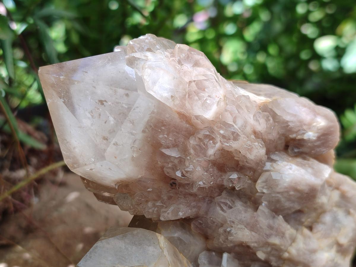 Natural Cascading Smokey Citrine Quartz Clusters x 3 From Luena, Congo - Toprock Gemstones and Minerals 