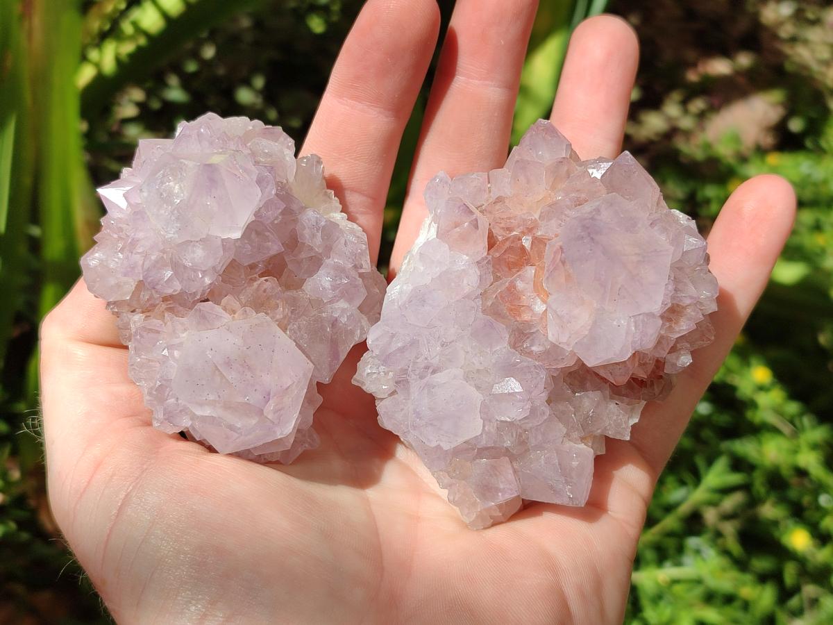 Natural Lilac Amethyst Spirit Quartz Clusters x 6 From Boekenhouthoek, South Africa - Toprock Gemstones and Minerals 