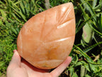 Polished Orange Twist Calcite Leaf Display Pieces x 2 From Maevantanana, Madagascar - Toprock Gemstones and Minerals 