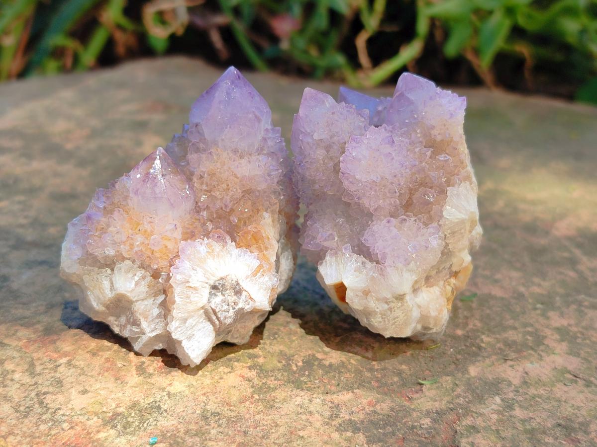 Natural Amethyst and Ametrine Spirit Clusters x 12 From Boekenhouthoek, South Africa - Toprock Gemstones and Minerals 