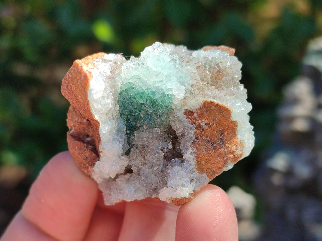 Natural Drusy Chrysocolla Specimens x 6 From Likasi, Congo - Toprock Gemstones and Minerals 