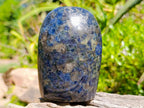 Polished Blue Iolite "Water Sapphire" Standing Free Forms x 2 From Madagascar - Toprock Gemstones and Minerals 