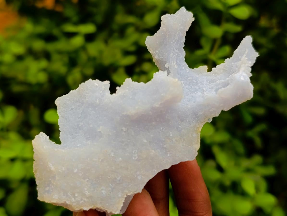 Natural Etched Blue Chalcedony Geodes x 12 From Nsanje, Malawi - Toprock Gemstones and Minerals 