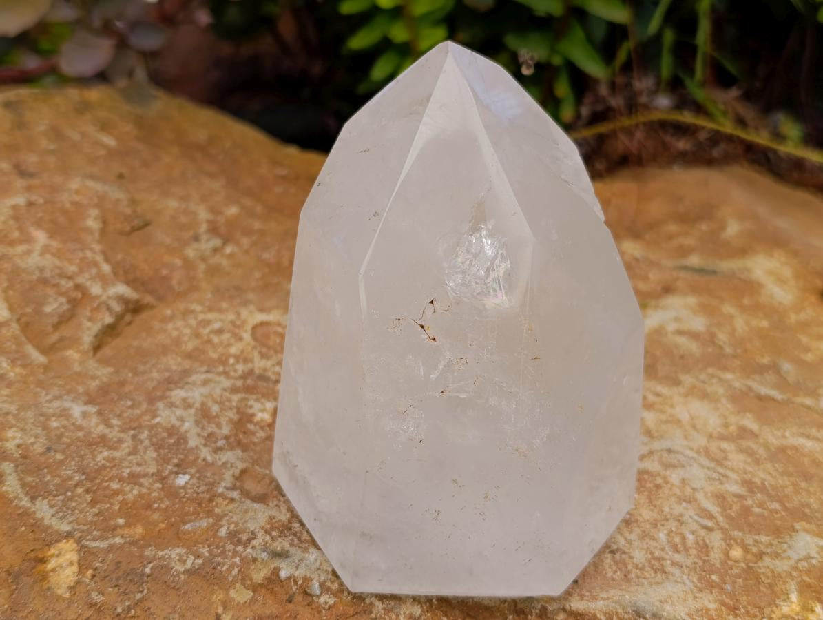 Polished Milky Quartz Display Crystals x 2 From Madagascar - Toprock Gemstones and Minerals 