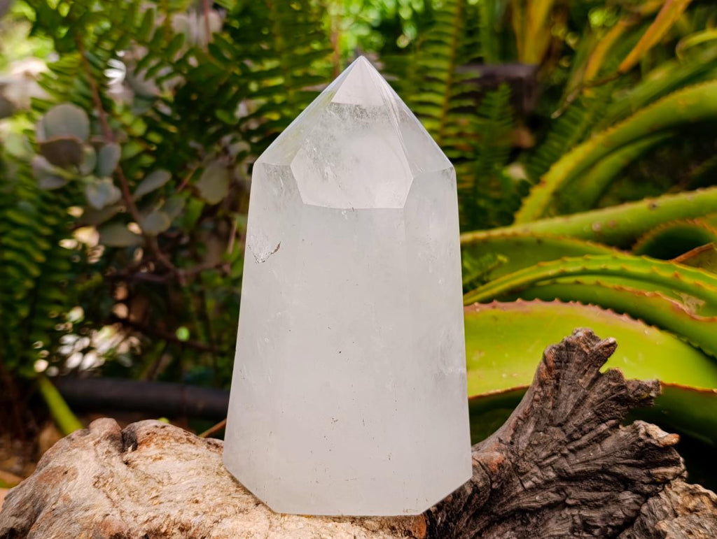 Polished Milky Quartz Display Crystals x 2 From Madagascar - Toprock Gemstones and Minerals 