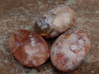 Polished Flower Agate Palm Stones x 12 From Antsahalova, Madagascar - Toprock Gemstones and Minerals 
