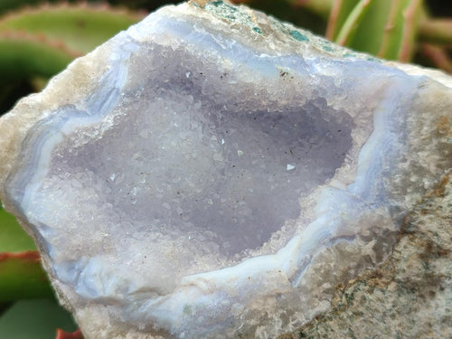 Natural Blue Lace Agate Clusters Specimens x 6 From Nsanje, Malawi - Toprock Gemstones and Minerals 