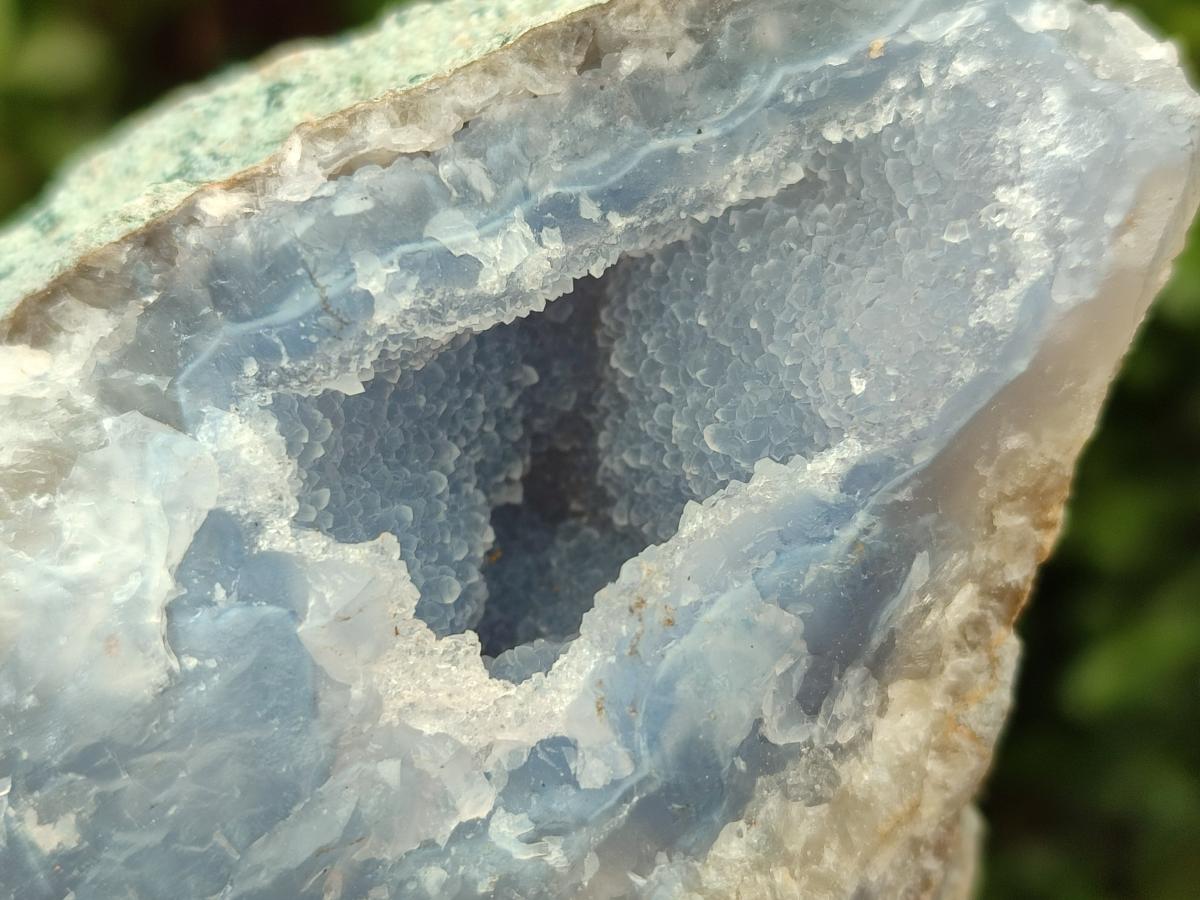 Natural Blue Lace Agate Clusters Specimens x 6 From Nsanje, Malawi - Toprock Gemstones and Minerals 