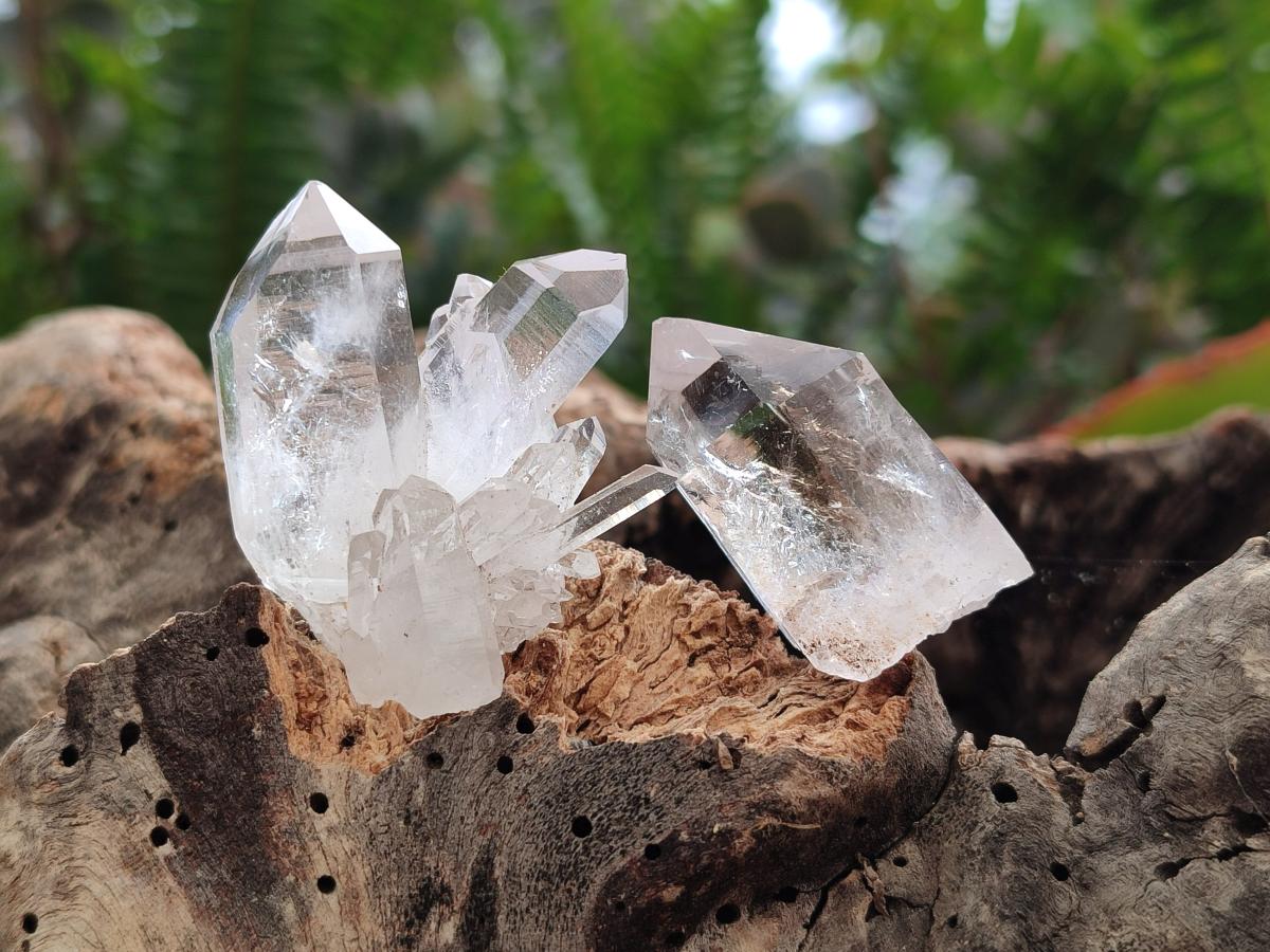 Natural Mix of Smokey, Clear and Amethyst Quartz Crystals x 20 From Brandberg, Namibia - Toprock Gemstones and Minerals 