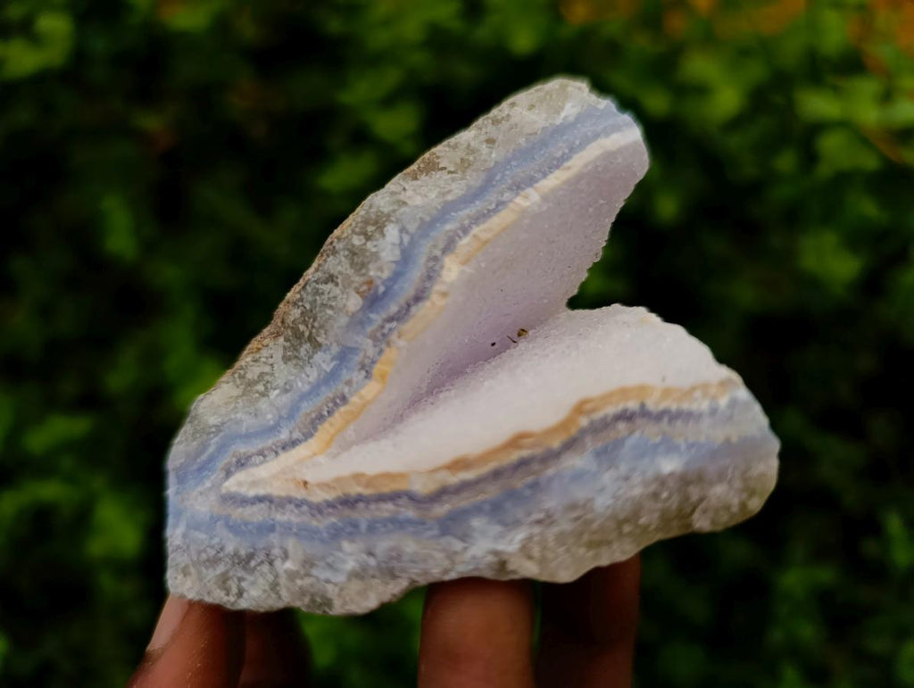 Natural Blue Lace Agate Geode Specimens x 12 From Nsanje, Malawi - Toprock Gemstones and Minerals 