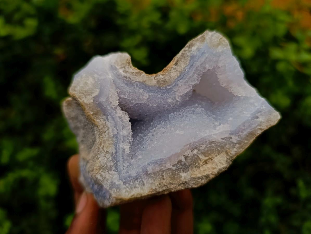 Natural Blue Lace Agate Geode Specimens x 12 From Nsanje, Malawi - Toprock Gemstones and Minerals 