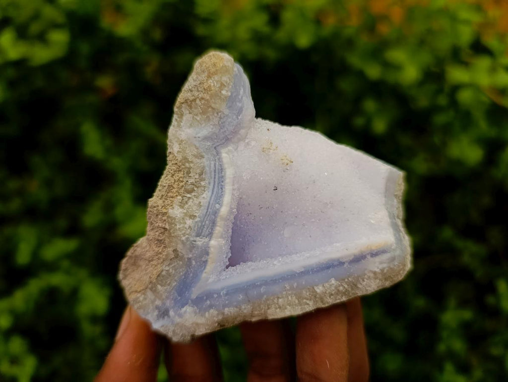 Natural Blue Lace Agate Geode Specimens x 12 From Nsanje, Malawi - Toprock Gemstones and Minerals 