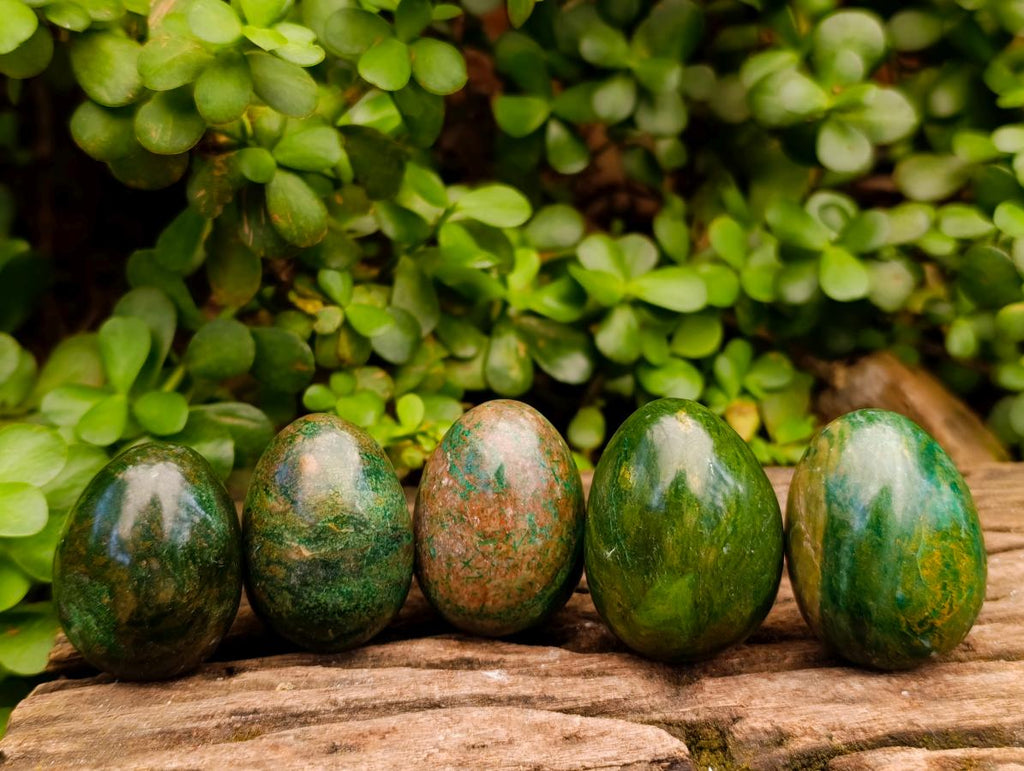 Polished Verdite Eggs x 12 From Zimbabwe - Toprock Gemstones and Minerals 