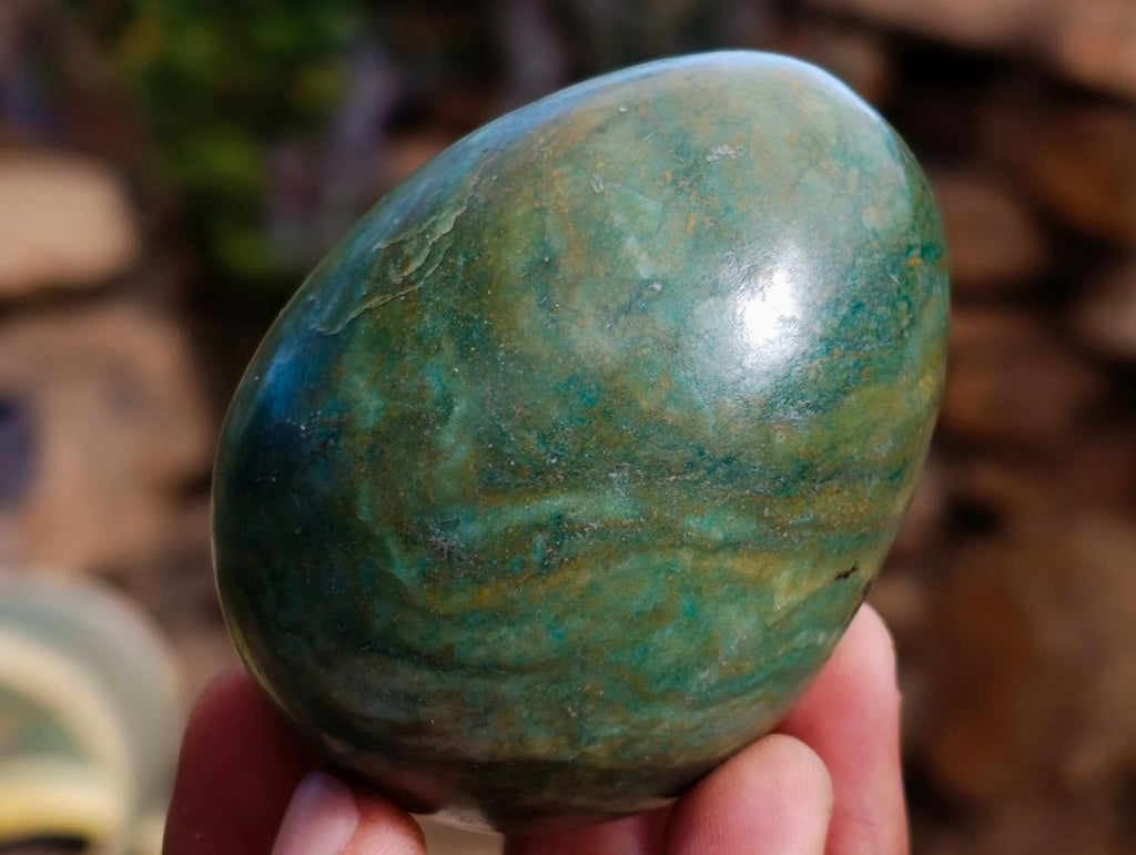 Polished Verdite Eggs x 12 From Zimbabwe - Toprock Gemstones and Minerals 