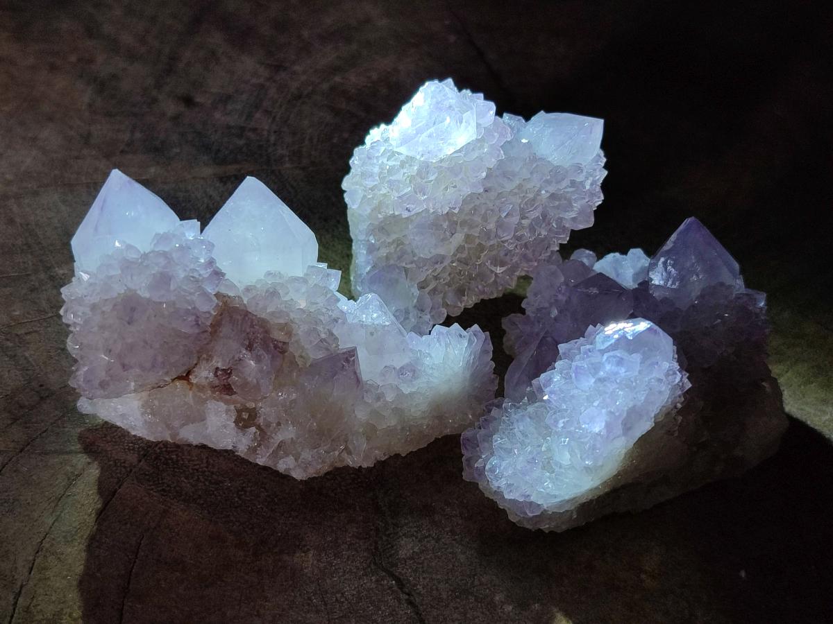 Natural Lilac Amethyst Spirit Quartz Clusters x 12 From Boekenhouthoek, South Africa - Toprock Gemstones and Minerals 