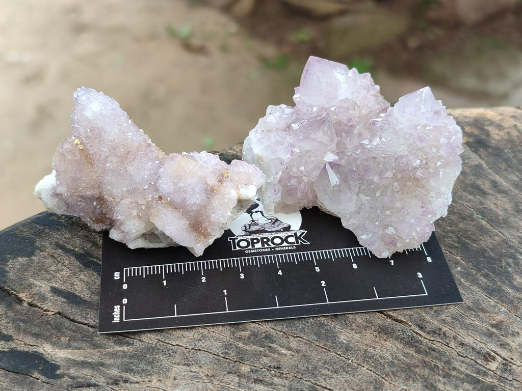 Natural Lilac Amethyst Spirit Quartz Clusters x 12 From Boekenhouthoek, South Africa - Toprock Gemstones and Minerals 