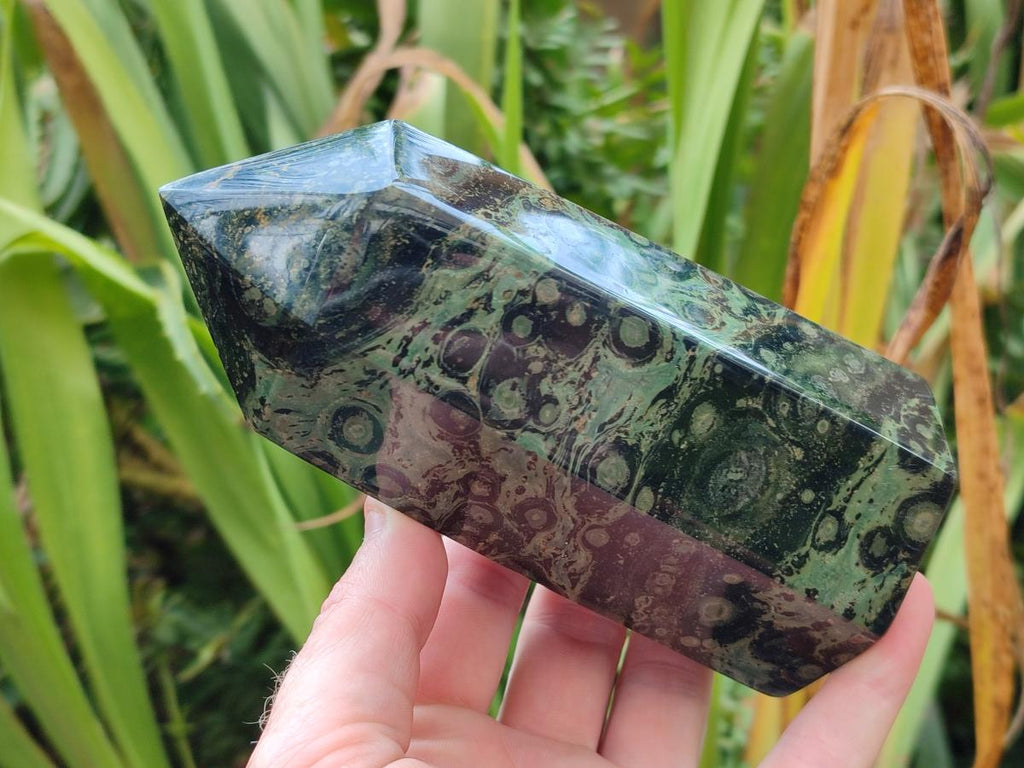 Polished Stromatolite Display Crystals x 2 From Katsepy, Madagascar - Toprock Gemstones and Minerals 