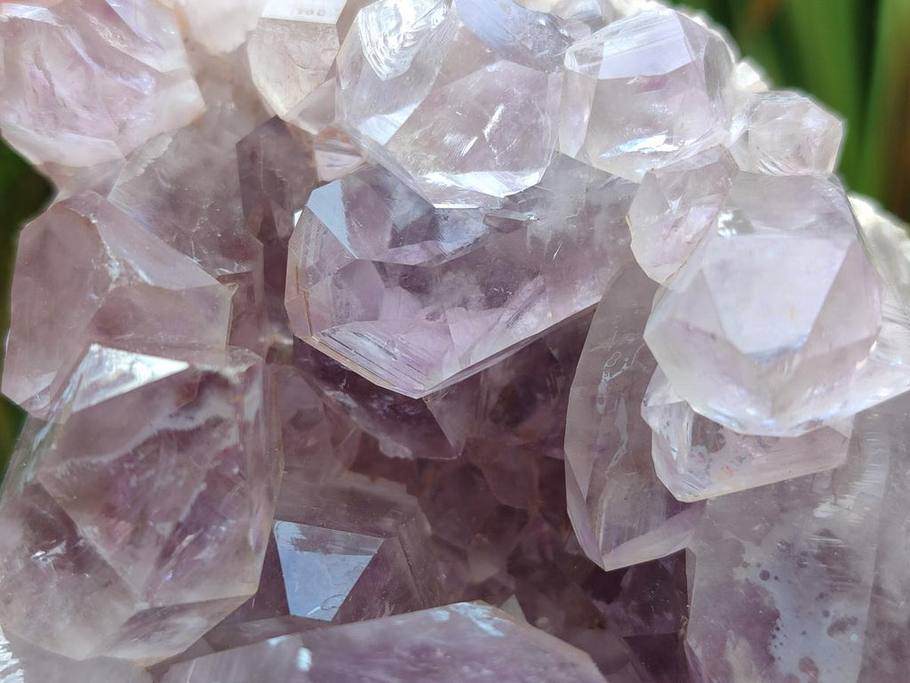 Natural Jacaranda Amethyst Clusters x 3 From Mumbwa, Zambia - Toprock Gemstones and Minerals 