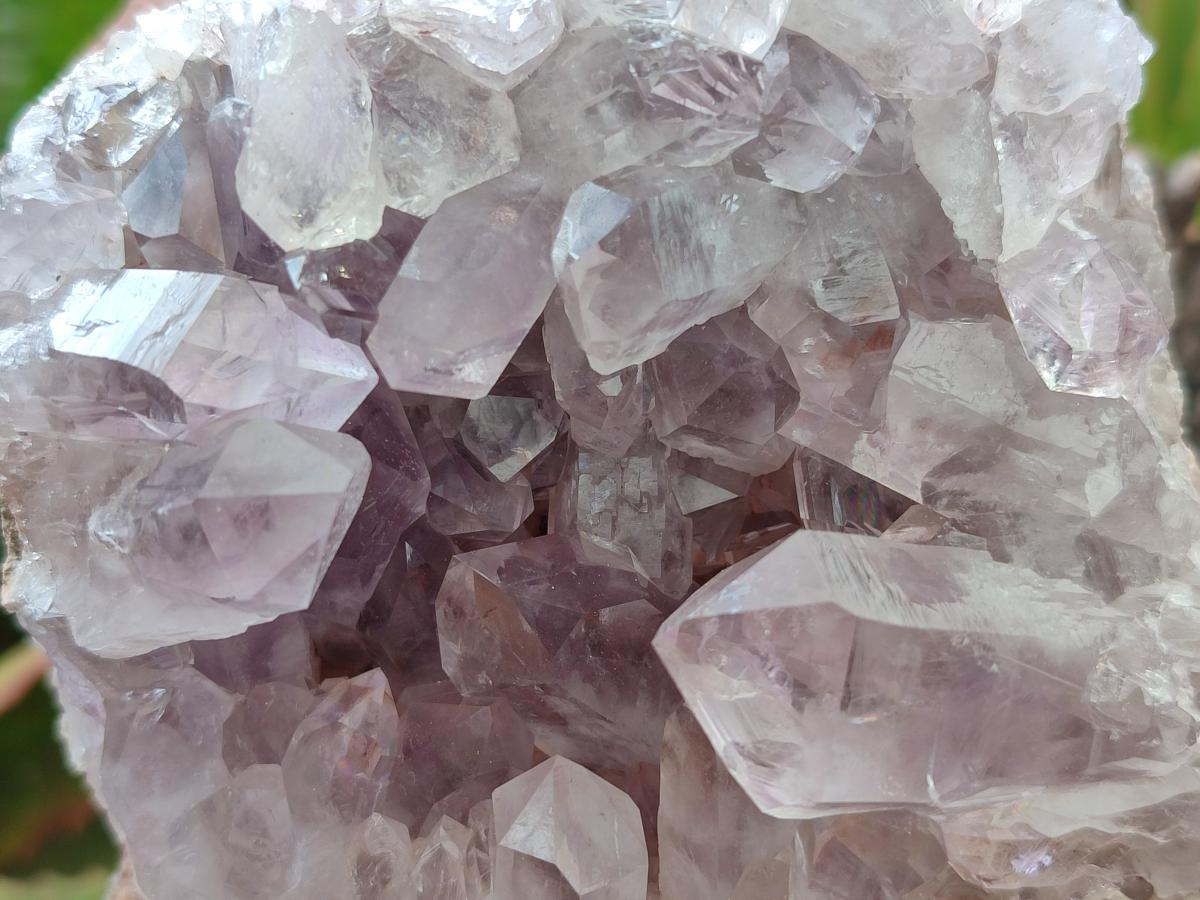 Natural Jacaranda Amethyst Clusters x 3 From Mumbwa, Zambia - Toprock Gemstones and Minerals 