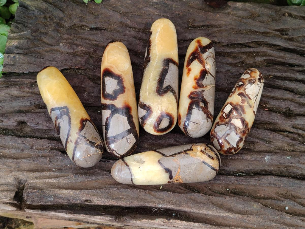 Polished Septerye Massage Wands x 6 From Mahajanga, Madagascar - Toprock Gemstones and Minerals 