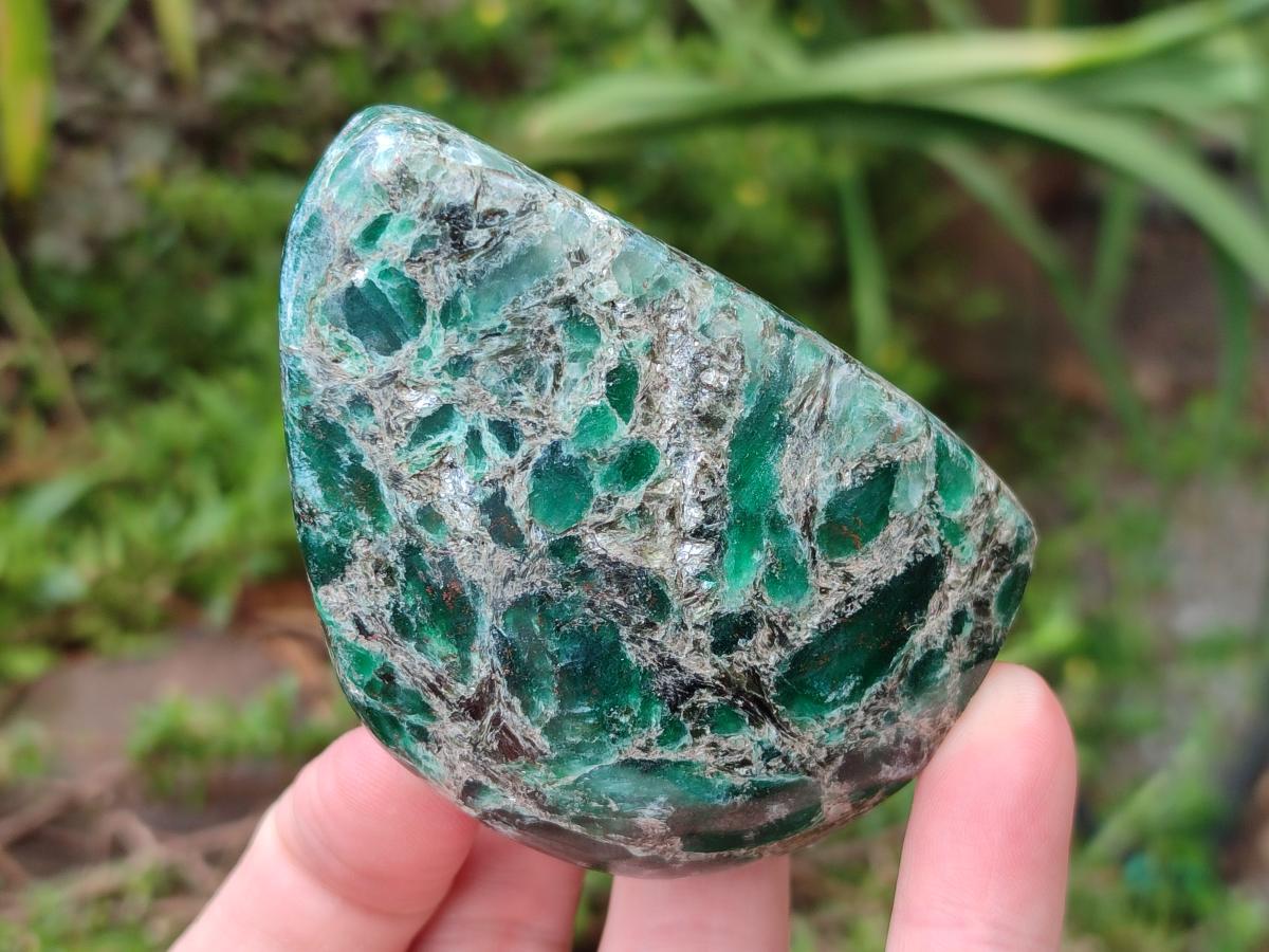 Polished Emerald Mica 'Mutokolite' Standing Free Forms x 4 From Mutoko, Zimbabwe - Toprock Gemstones and Minerals 