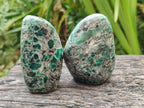 Polished Emerald Mica 'Mutokolite' Standing Free Forms x 4 From Mutoko, Zimbabwe - Toprock Gemstones and Minerals 