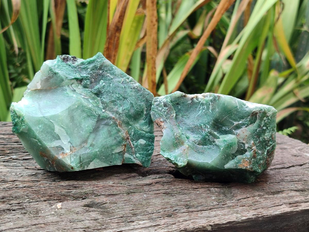 Natural Swazi Jade Cobbed Specimens x 12 From Swaziland - Toprock Gemstones and Minerals 