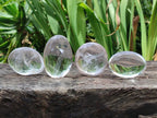 Polished Girasol Pearl Quartz Palm Stones x 24 From Ambatondrazaka, Madagascar - Toprock Gemstones and Minerals 