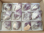 Natural Jacaranda Amethyst Single Crystals x 12 From Mumbwa, Zambia - Toprock Gemstones and Minerals 