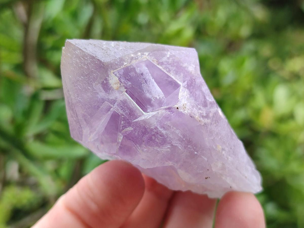 Natural Jacaranda Amethyst Single Crystals x 12 From Mumbwa, Zambia - Toprock Gemstones and Minerals 