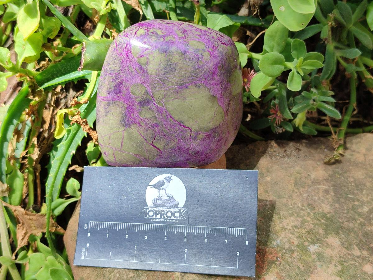 Polished Stichtite Standing Free Forms x 3 From Barberton, South Africa - Toprock Gemstones and Minerals 