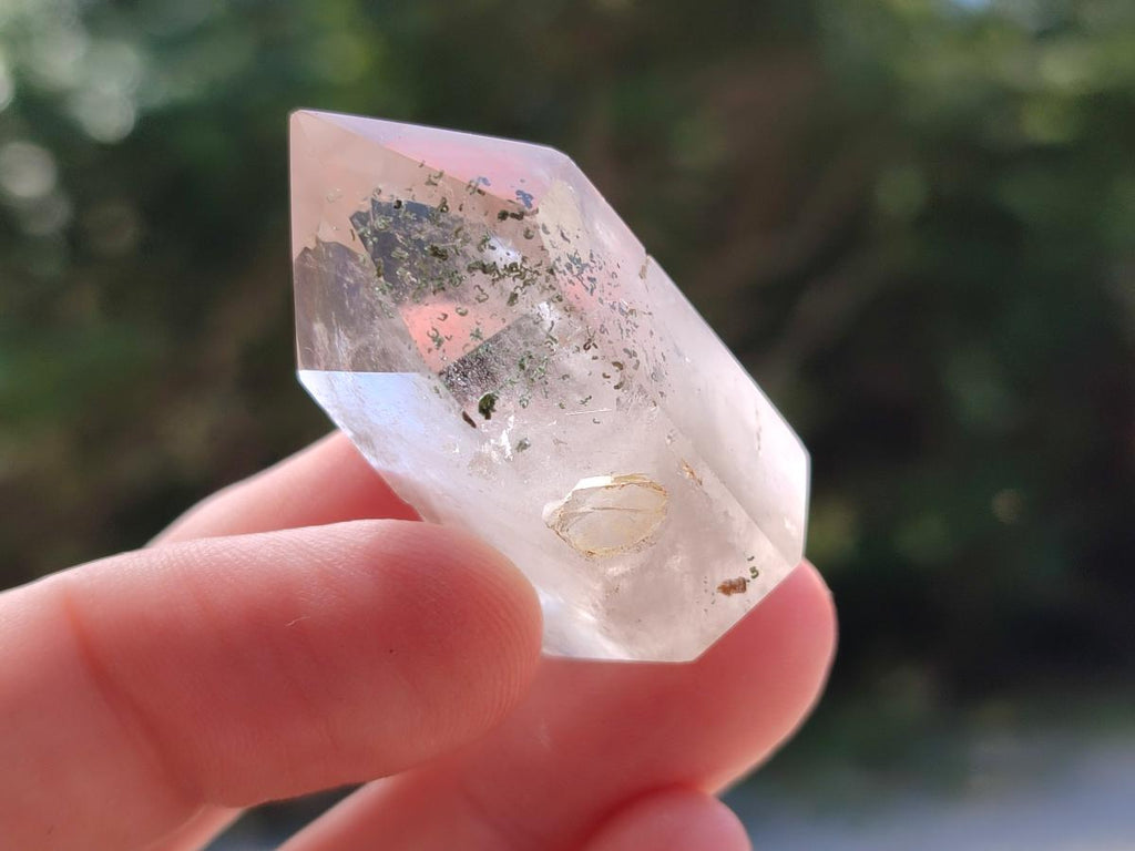 Polished Clear Smokey Quartz and Double Terminated Crystals x 18 From Madagascar - Toprock Gemstones and Minerals 