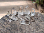 Polished Clear Smokey Quartz and Double Terminated Crystals x 18 From Madagascar - Toprock Gemstones and Minerals 
