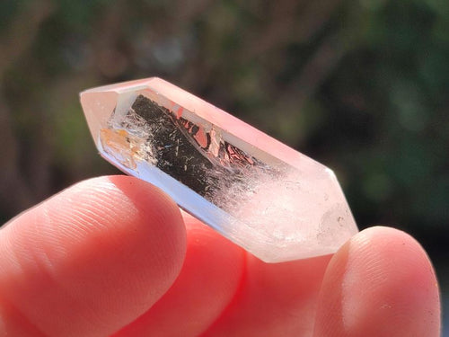 Polished Clear Smokey Quartz and Double Terminated Crystals x 18 From Madagascar - Toprock Gemstones and Minerals 