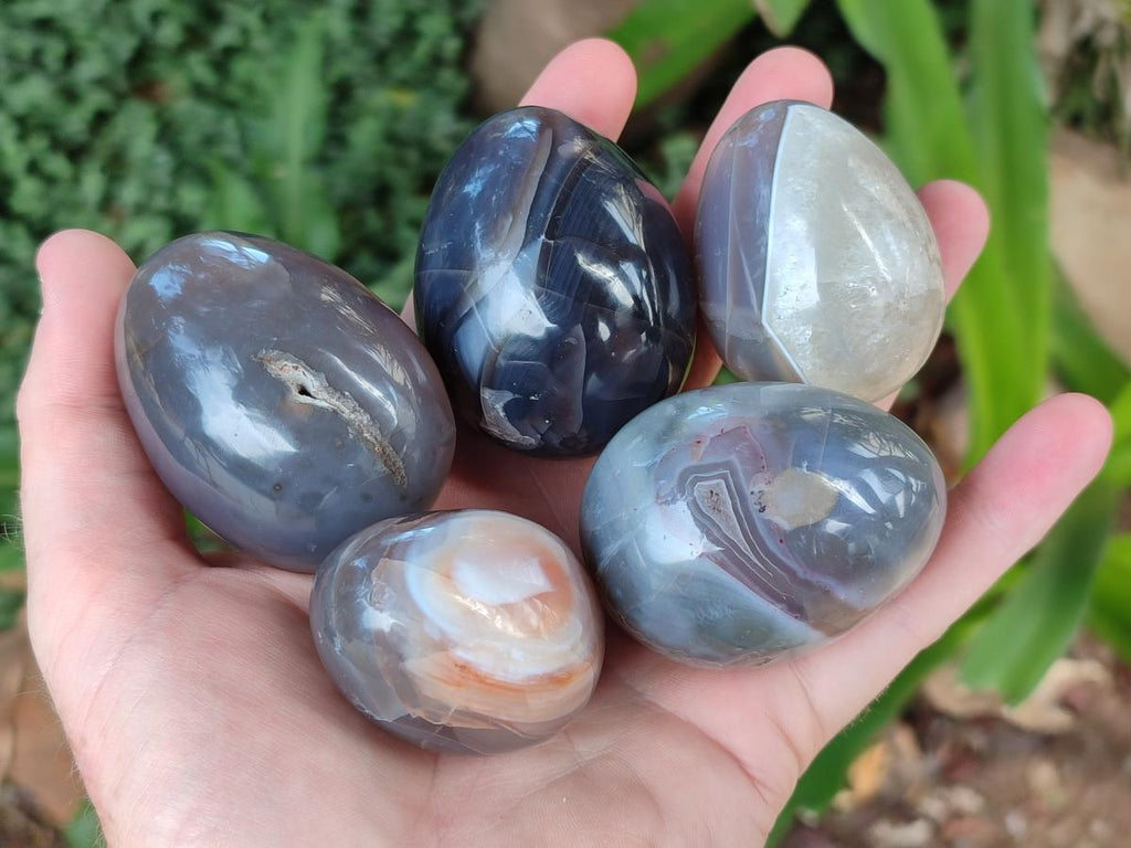 Polished Mixed Red Shashe River Agate Eggs and Free Forms x 20 From Shashe River, Zimbabwe - Toprock Gemstones and Minerals 