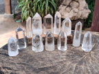 Polished Clear Quartz Display Crystals x 12 From Madagascar - Toprock Gemstones and Minerals 