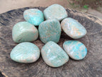 Polished Amazonite Free Forms x 8 From Zimbabwe - Toprock Gemstones and Minerals 