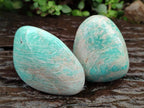Polished Amazonite Free Forms x 8 From Zimbabwe - Toprock Gemstones and Minerals 