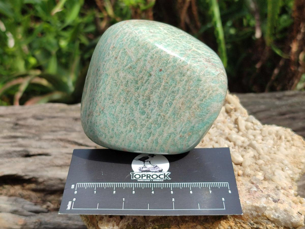 Polished Amazonite Free Forms x 8 From Zimbabwe - Toprock Gemstones and Minerals 