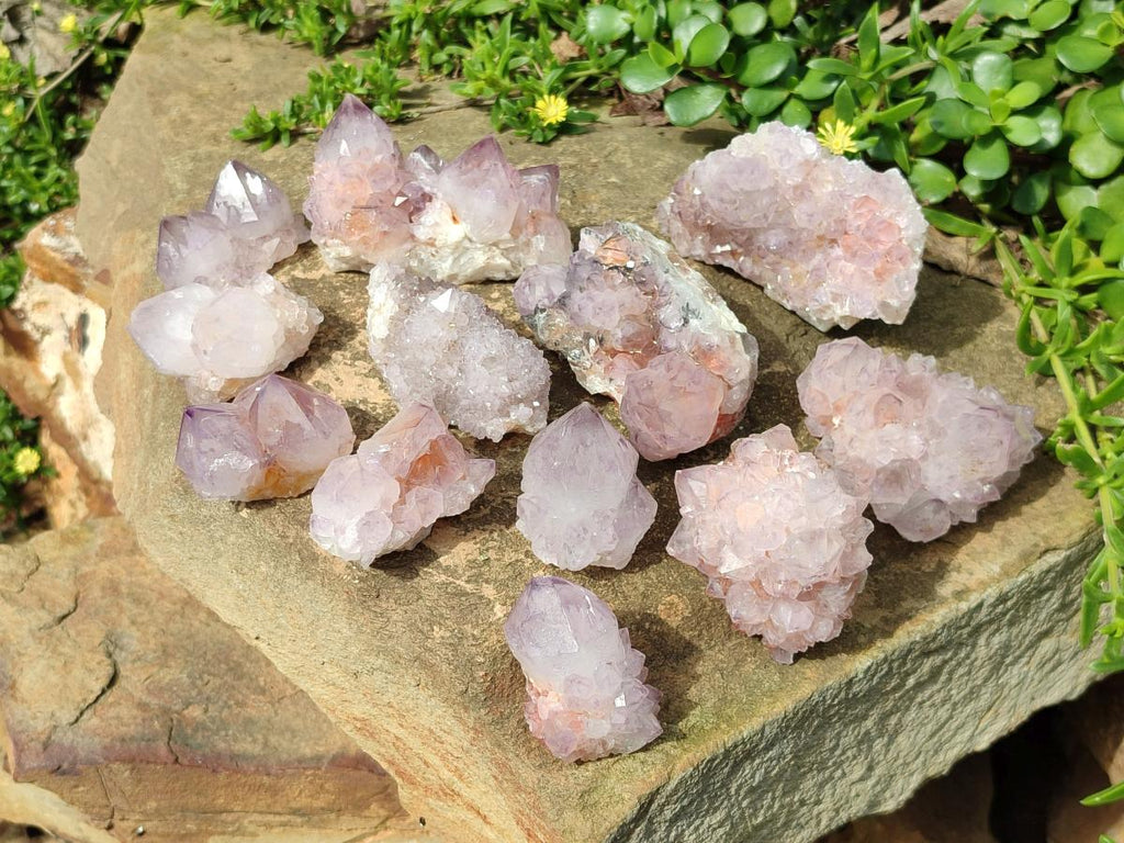 Natural Amethyst Spirit Clusters x 12 From Boekenhouthoek, South Africa - Toprock Gemstones and Minerals 