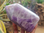 Polished Chevron Amethyst Display Crystals x 2 From Madagascar - Toprock Gemstones and Minerals 