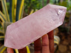 Polished Double Terminated Gemmy Rose Quartz Crystals x 6 From Madagascar - Toprock Gemstones and Minerals 