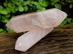 Polished Double Terminated Gemmy Rose Quartz Crystals x 6 From Madagascar - Toprock Gemstones and Minerals 