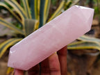 Polished Double Terminated Gemmy Rose Quartz Crystals x 6 From Madagascar - Toprock Gemstones and Minerals 