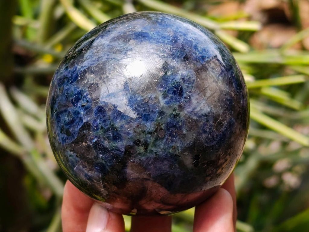 Polished Iolite Water Sapphire Spheres x 4 From North Cape, South Africa - Toprock Gemstones and Minerals 