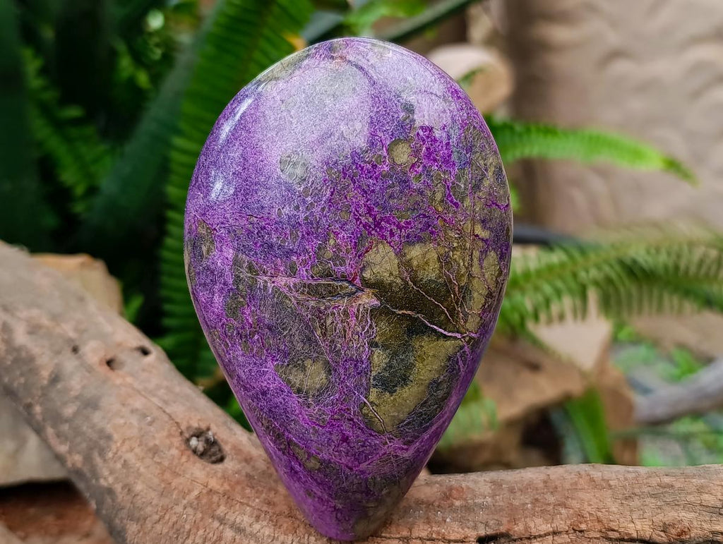 Polished Stichtite Standing Free Forms x 2 From Barberton, South Africa - Toprock Gemstones and Minerals 