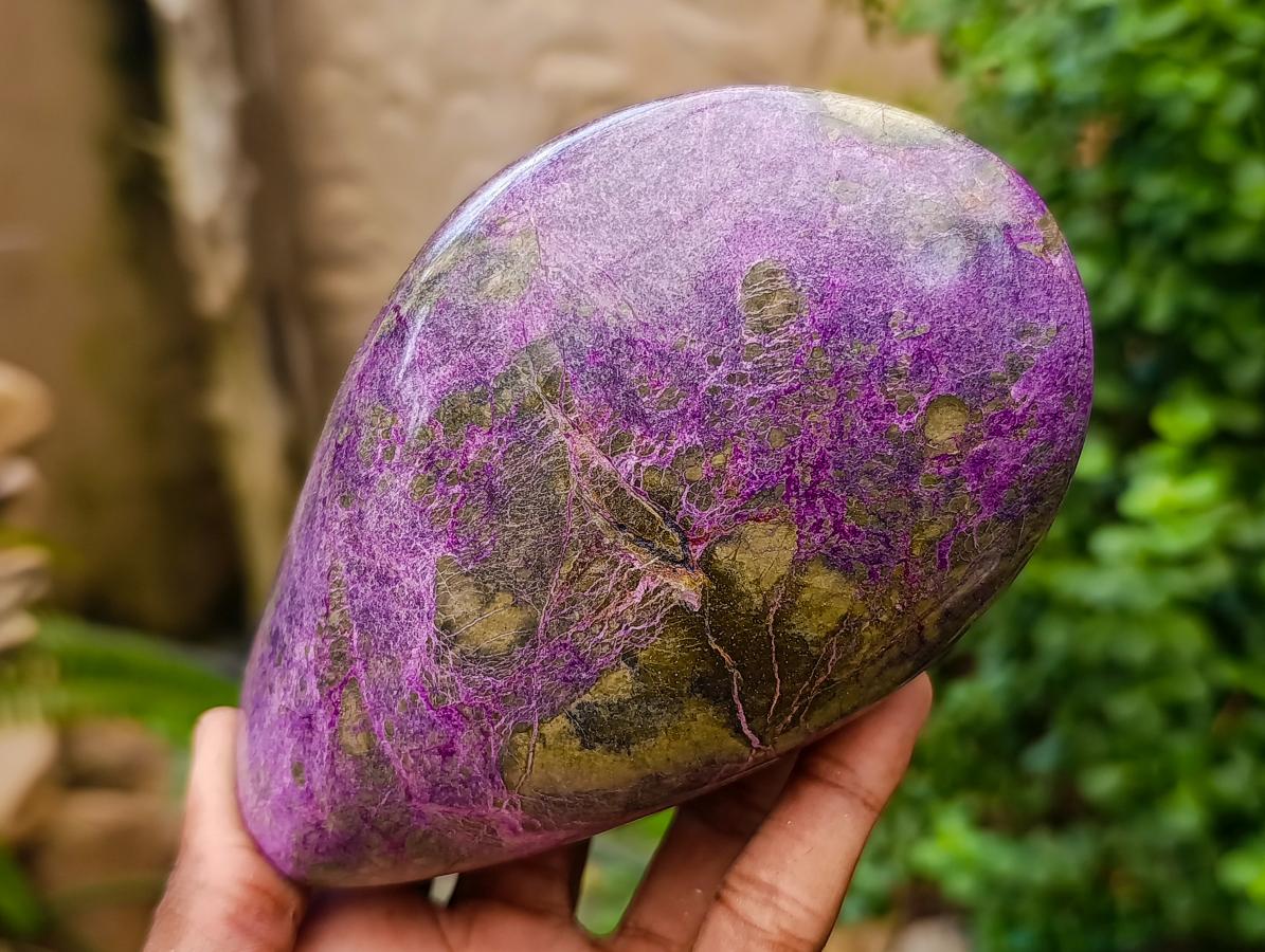 Polished Stichtite Standing Free Forms x 2 From Barberton, South Africa - Toprock Gemstones and Minerals 